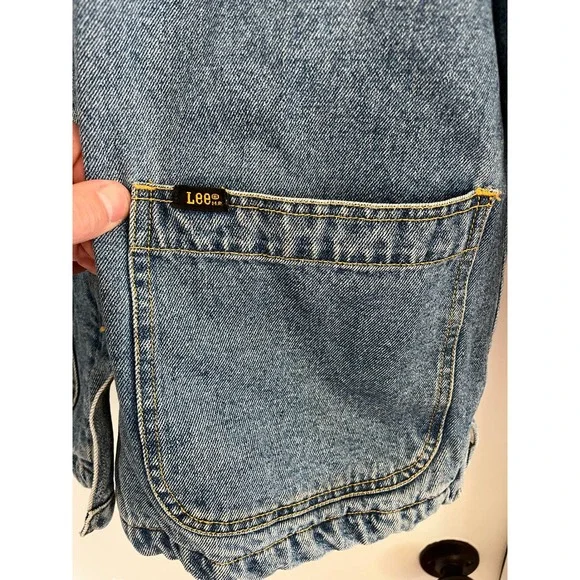 Lee Womens Denim Chore Jacket Quilted Lining - Picture 3 of 8